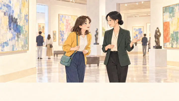 미술관 촬영 규칙 묻기